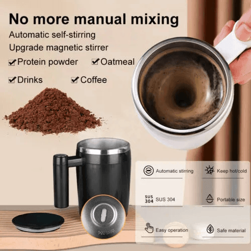 Multi-Functional Magnetized Stirring Cup 380ml XR-2022 - Pinoyhyper