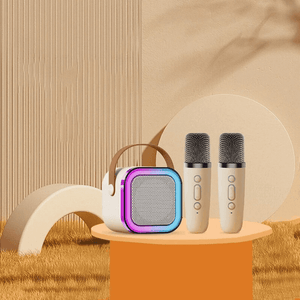 Multifunction Portable Karaoke Speaker (Double Mic) - K12 - Pinoyhyper