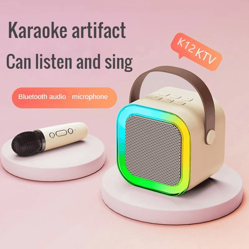 Multifunction Portable Karaoke Speaker Single Mic - K12 - Pinoyhyper