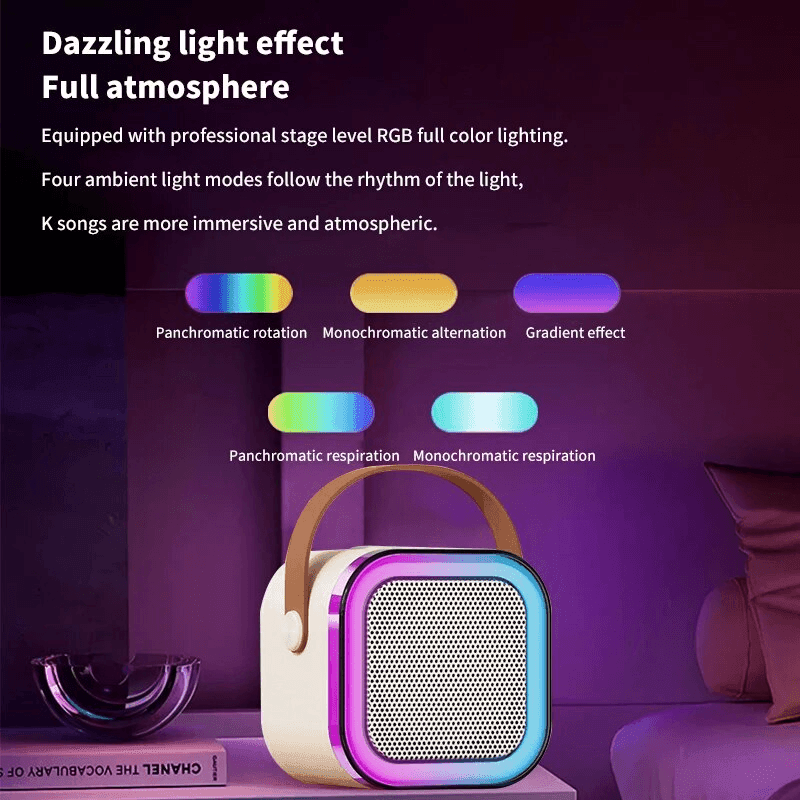 Multifunction Portable Karaoke Speaker (Double Mic) - K12 - Pinoyhyper