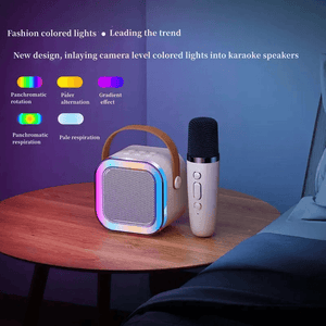 Multifunction Portable Karaoke Speaker Single Mic - K12 - Pinoyhyper