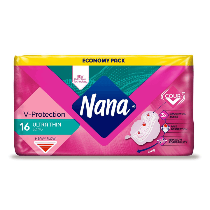Nana Ultra Long Super Wings Sanitary Pads White - 16 Pads - Pinoyhyper
