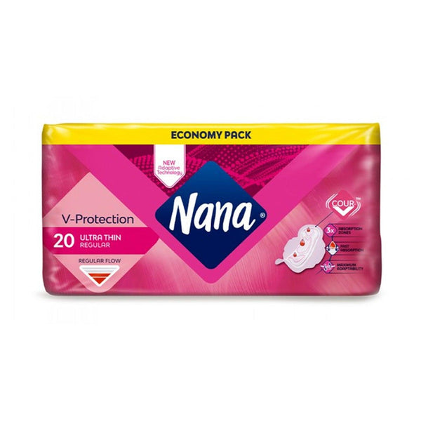 Nana Ultra Thin Regular With Wings Unscented - 20 Pads - Pinoyhyper