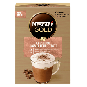 Nescafe Gold Cappuccino Unsweetened Taste Coffee 10 x 14.2 g - Pinoyhyper
