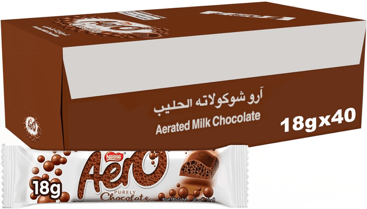 Nestle Aero Purely Aerated Milk Chocolate 40X18g - Pinoyhyper