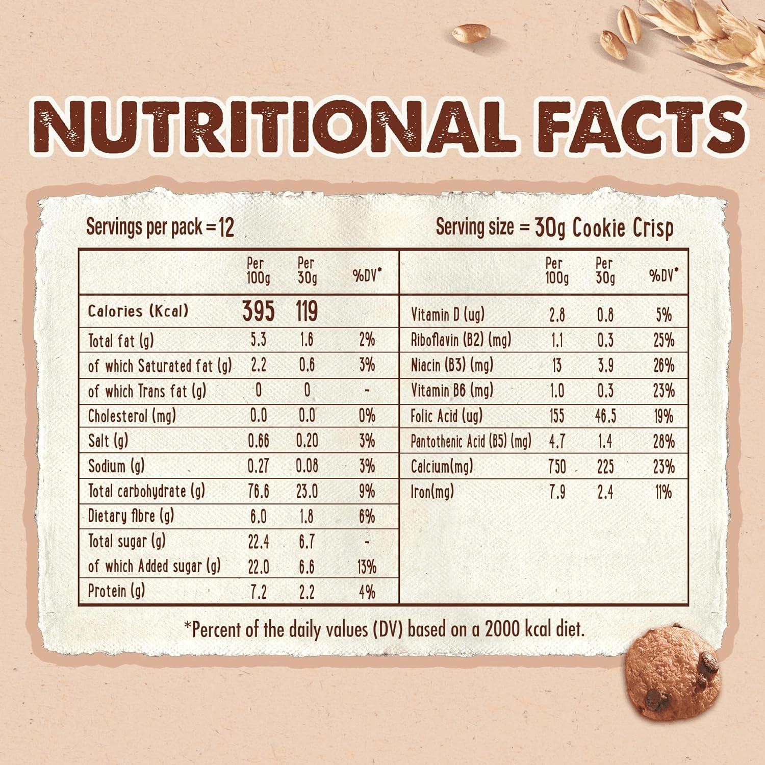 Nestle Cookie Crisp Chocolate Chip Breakfast Cereal - 375g - Pinoyhyper