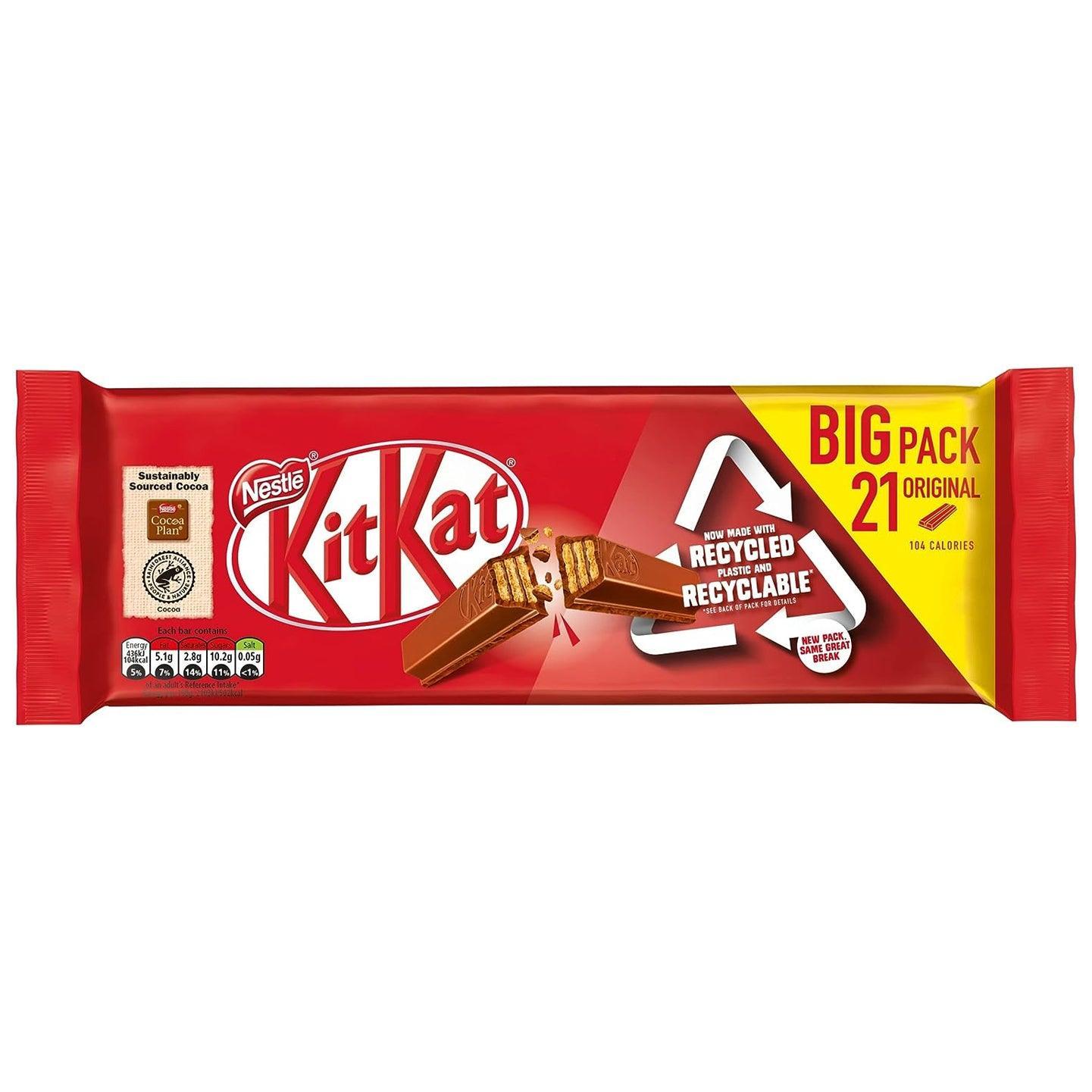 Nestle Kitkat Milk Chocolate Big Pack - 21 x 20.7g (434.7g) - Pinoyhyper