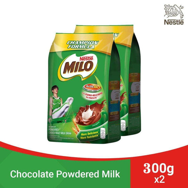 Nestle Milo Active-Go Choco Malt Milk Drink - 2×300gm - Pinoyhyper