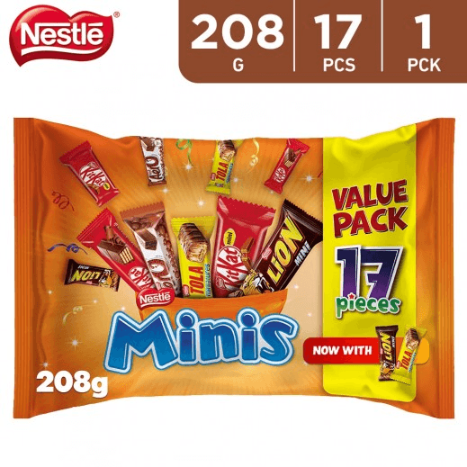 Nestle Minis Chocolate Bag 208g (17 Pieces) Value Pack - Pinoyhyper