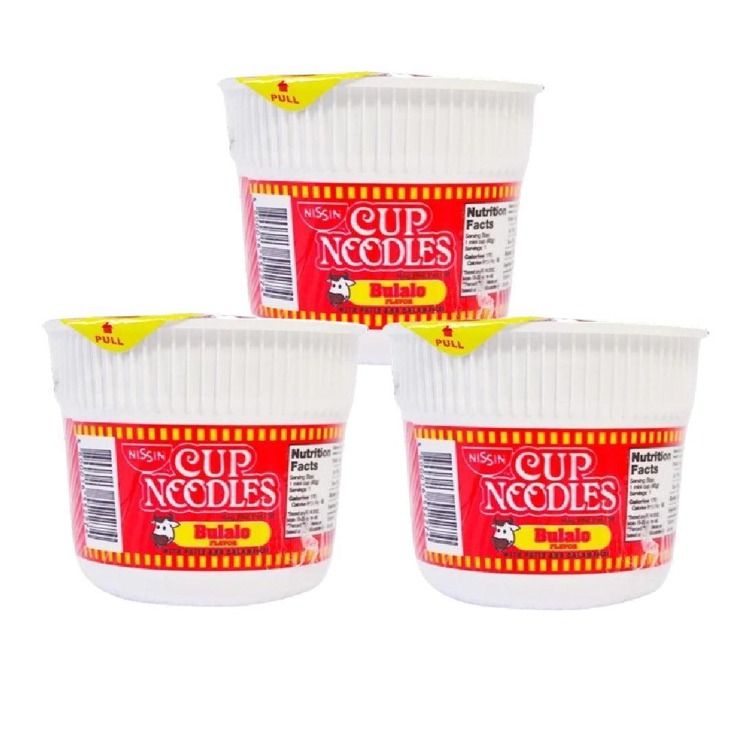 Nissin Bulalo Cup Noodles - 3 Pcs × 40g - Pinoyhyper