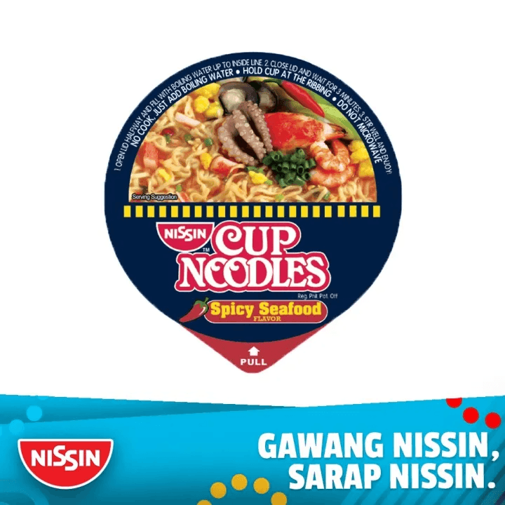 Nissin Cup Noodles Spicy Sea Food - 40g - Pinoyhyper