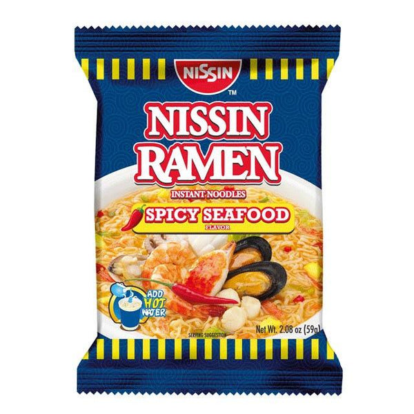Nissin Ramen Instant Noodles Spicy Seafood 59g - Pinoyhyper