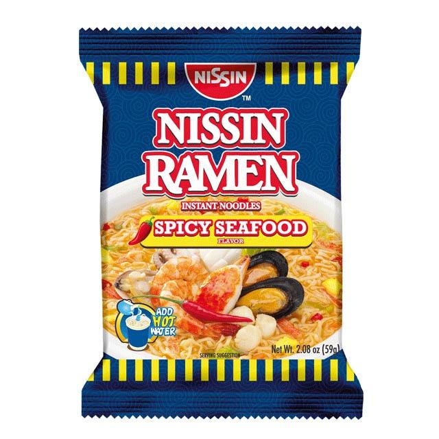Nissin Ramen Instant Noodles Spicy Seafood 59g - Pinoyhyper