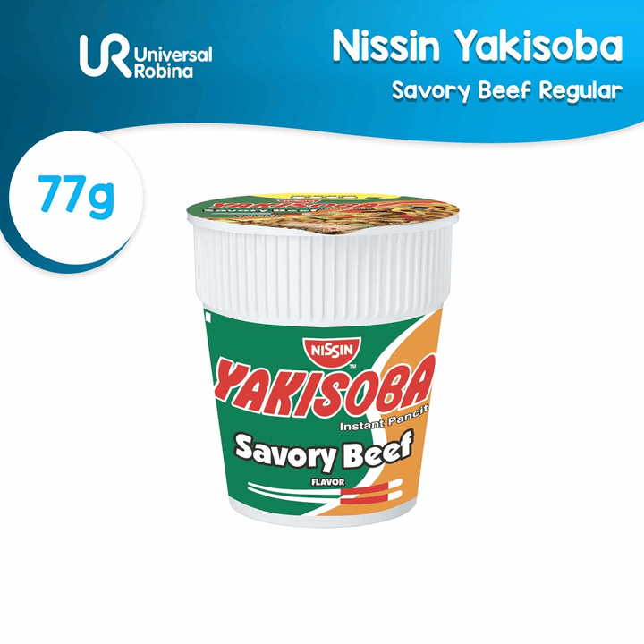 Nissin Yakisoba Cup Savoury Beef 77gm - Pinoyhyper