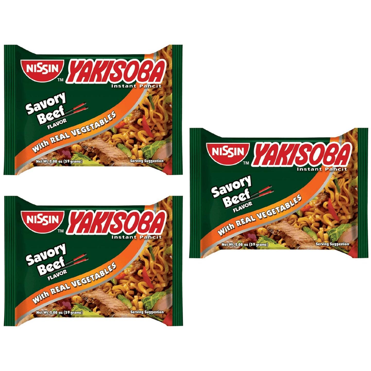 Nissin Yakisoba Savory Beef Instant Pancit 59g 21 Offer Pinoyhyper 0092