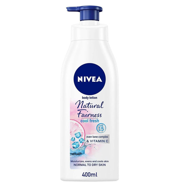 Nivea Body Lotion Natural Glow Cool Fresh - 400ml - Pinoyhyper