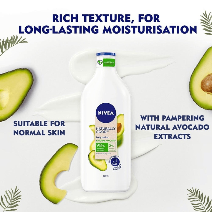 Nivea Body Lotion Naturally Good Natural Avocado - 350ml - Pinoyhyper