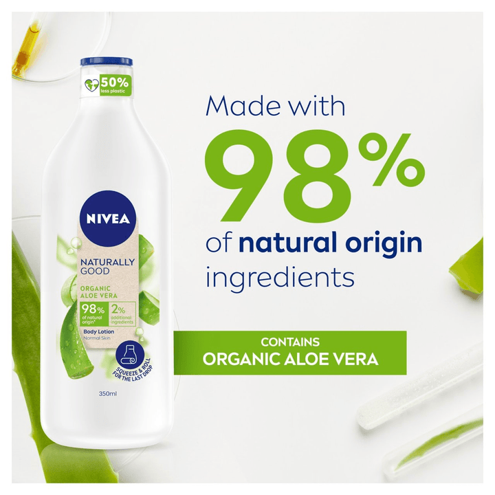 Nivea Body Lotion Naturally Good Organic Aloe Vera - 350ml - Pinoyhyper