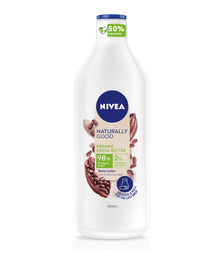 Nivea Body Lotion Naturally Good Organic Cocoa Butter - 350ml - Pinoyhyper