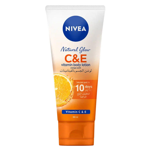 NIVEA Body Lotion Vitamin C & E Natural Glow Orange Scent - 180ml - Pinoyhyper