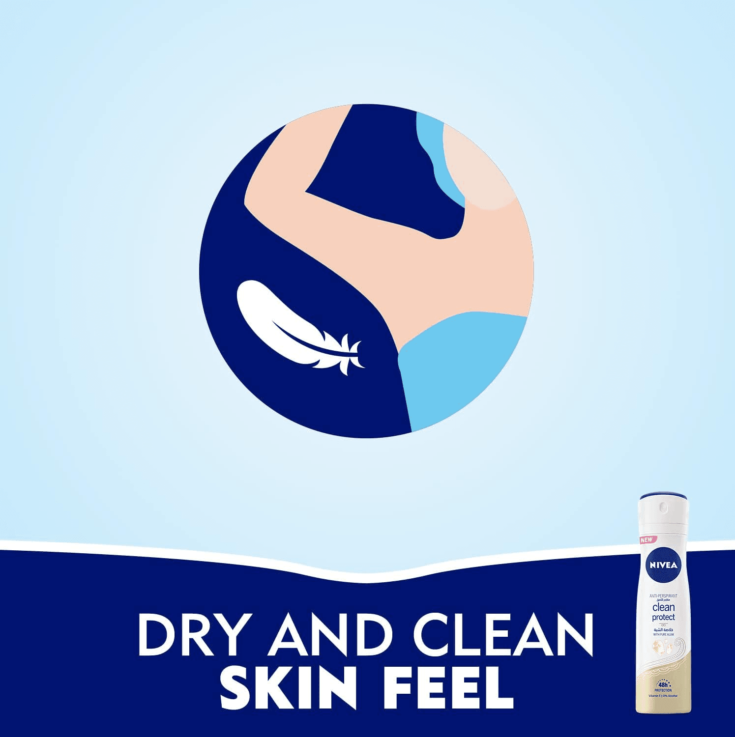 Nivea Clean Protect Antiperspirant 48H Deodorant Spray - 150ml - Pinoyhyper
