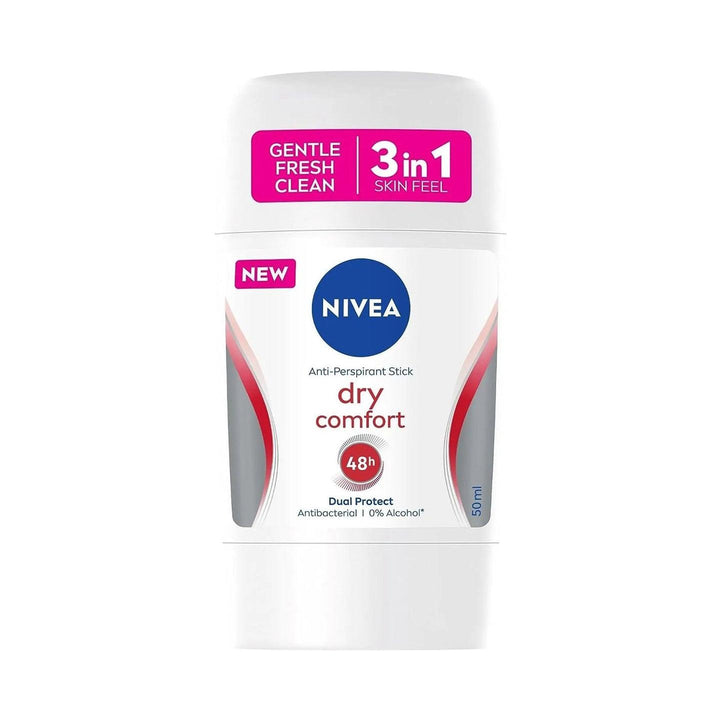 Nivea Dry Comfort 3 In 1 Dual Protect Antiperspirant Stick – 50ml - Pinoyhyper