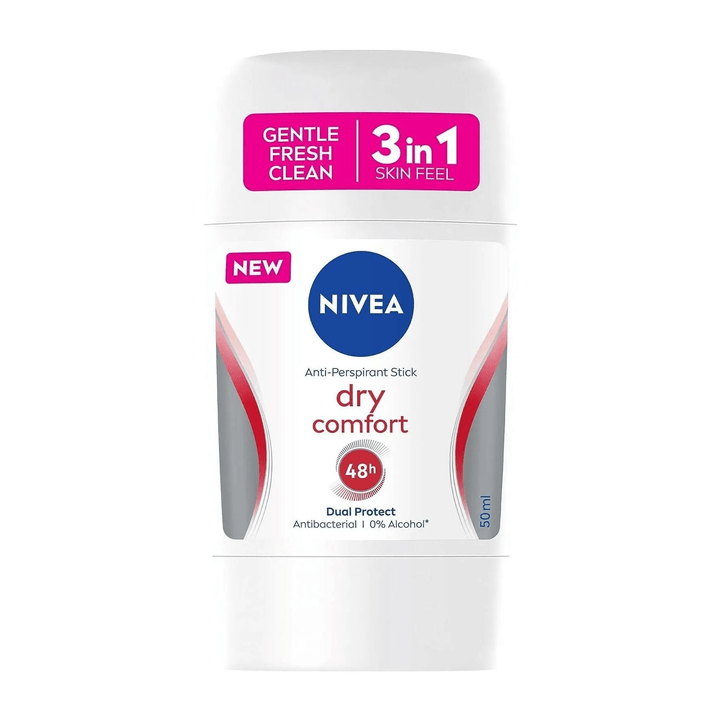 Nivea Dry Comfort 3 In 1 Dual Protect Antiperspirant Stick – 50ml - Pinoyhyper