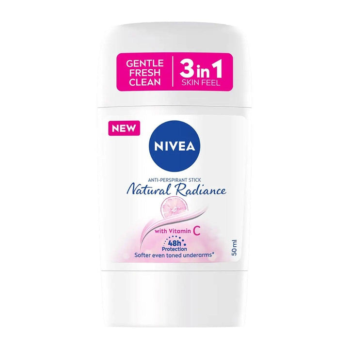 Nivea Natural Radiance 3 In 1 Antiperspirant Stick – 50ml - Pinoyhyper