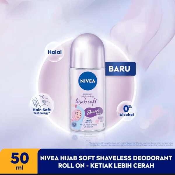 Nivea Roll On Brightening Hijab Soft - 50ml - Pinoyhyper
