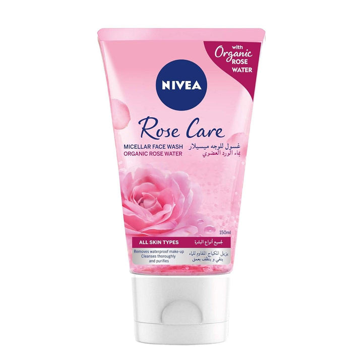 Nivea Rose Care Organic Rose Water Micellar Face Wash - 150ml - Pinoyhyper