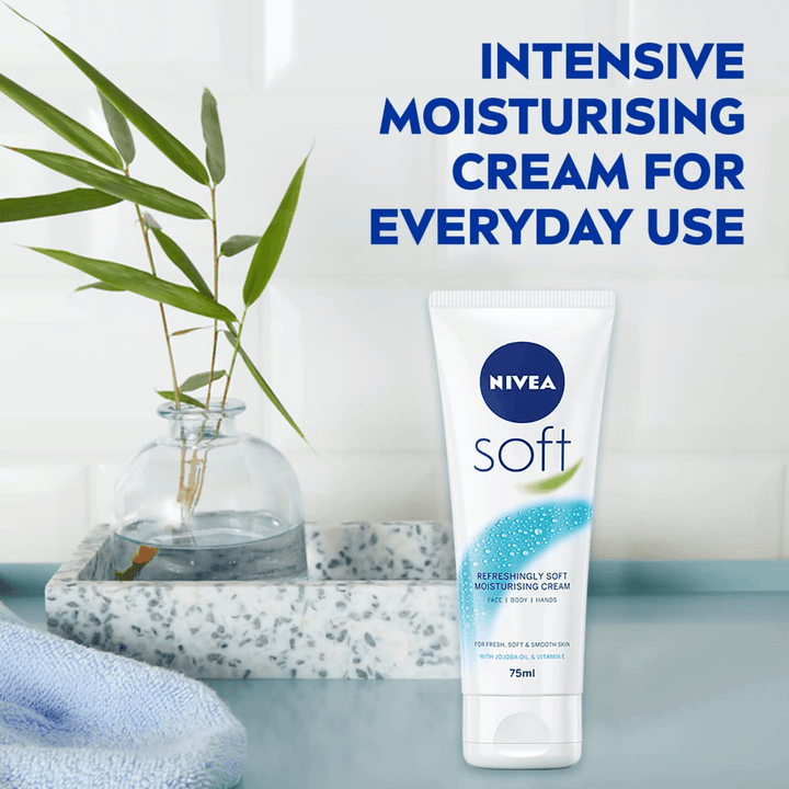 Nivea Soft Moisturizing Cream With Jojoba Oil & Vitamin E - 75ml - Pinoyhyper