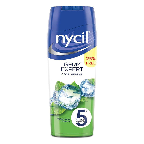 Nycil Germ Expert Cool Herbal Prickly Heat Powder - 187.5g - Pinoyhyper