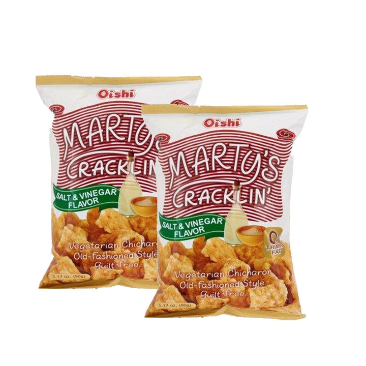 Oishi Marty's Cracklin Salt and Vinegar - 2 × 90g (Offer) - Pinoyhyper