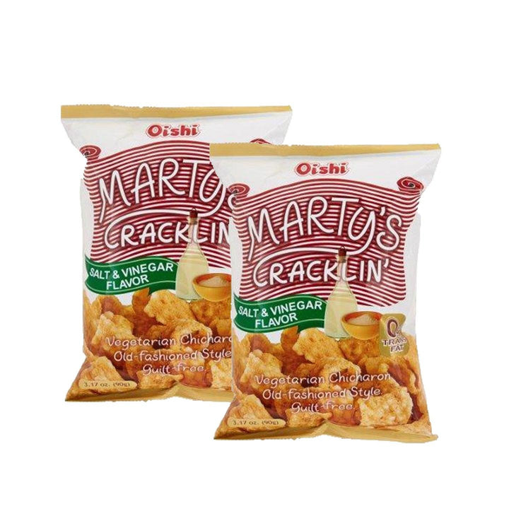 Oishi Marty's Cracklin Salt and Vinegar - 2 × 90g (Offer) - Pinoyhyper