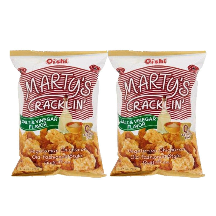 Oishi Marty's Cracklin Salt and Vinegar - 2 × 90g (Offer) - Pinoyhyper