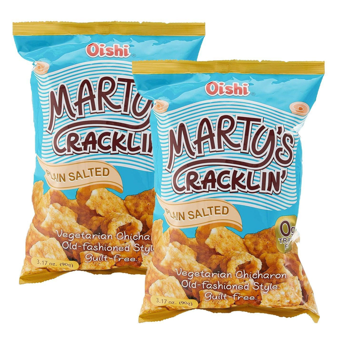 Oishi Martys Cracklin Plain Salted 2Pcs × 90gm ( Combo) - Pinoyhyper