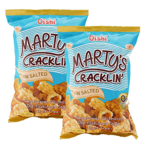 Oishi Martys Cracklin Plain Salted 2Pcs × 90gm ( Combo) - Pinoyhyper