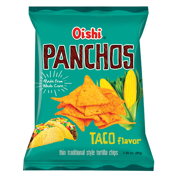 Oishi Nacho Taco Flavour Panchos - 85g - Pinoyhyper