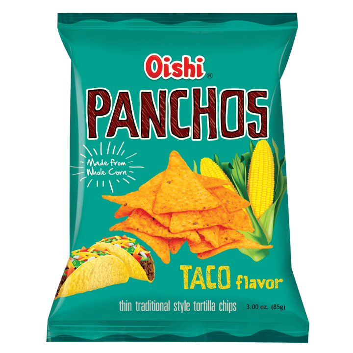 Oishi Nacho Taco Flavour Panchos - 85g - Pinoyhyper