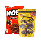 Oishi Pillow Choco-Filled Crackers + Moby Crunchy Chocolate Snack - 150g + 90g (Offer) - Pinoyhyper