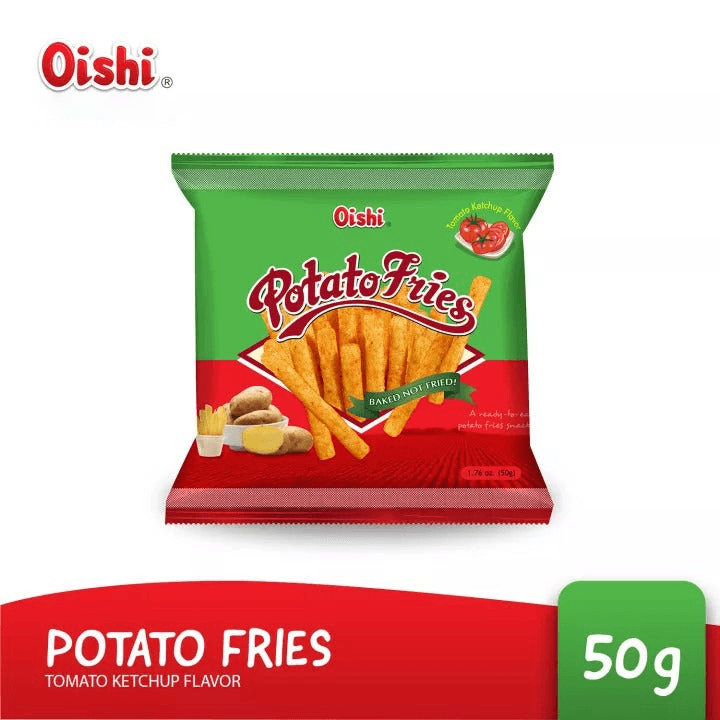 Oishi Potato Fries Ketchup Flavor 50g - Pinoyhyper