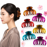 Dantiya Premium Translucent Hair Claw Clips - 6 Pcs (ACF0059)