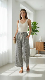 Women's High-Waist Stylish Wide Leg Pants #4241