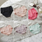 Women's Mid-Waist Ribbed Cotton Hipster Panties
