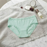 Women's Mid-Waist Ribbed Cotton Hipster Panties