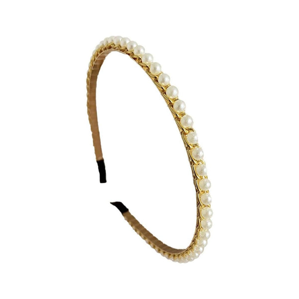 Pearl Hairband For Women Simple Elastic Headband - 1 Pcs (KT-80-523) - Pinoyhyper