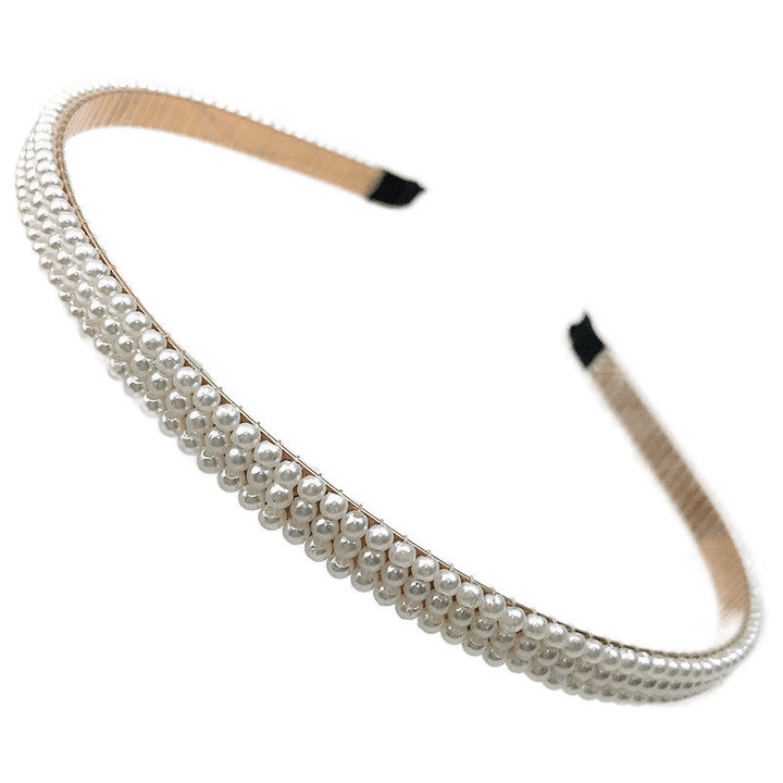 Pearl Hairband For Women Simple Elastic Headband - 1 Pcs (KT-82-523) - Pinoyhyper