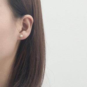 Pearl plug stud earrings Elegant - 1 Pc - Pinoyhyper