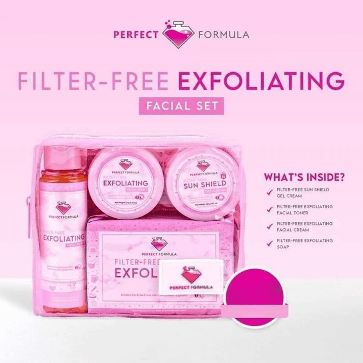 Perfect Formula Filter Free Exfoliating Facial Set (Old Packing) - Pinoyhyper