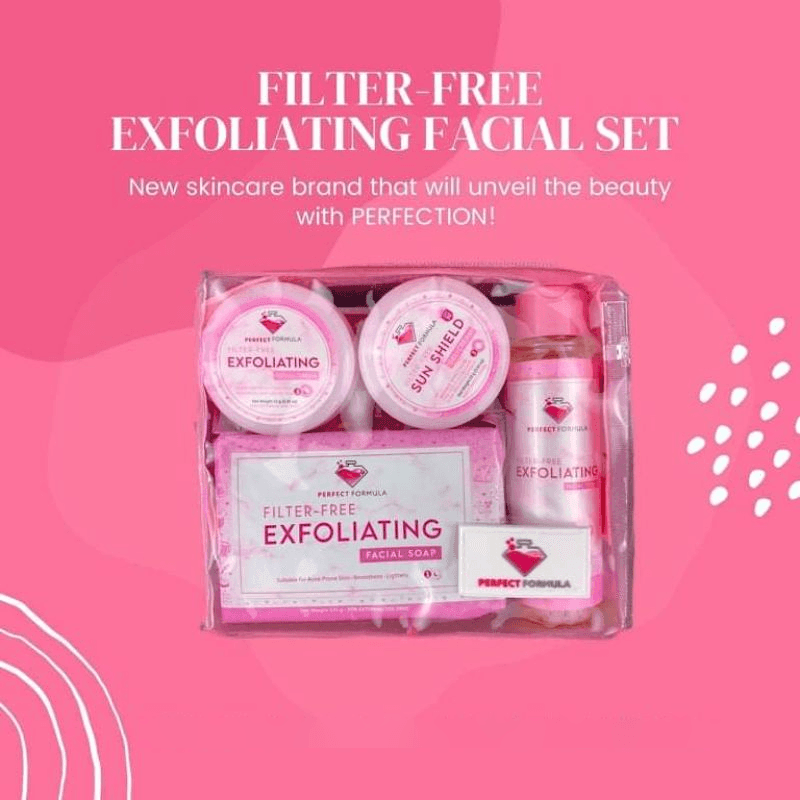 Perfect Formula Filter Free Exfoliating Facial Set (Old Packing) - Pinoyhyper